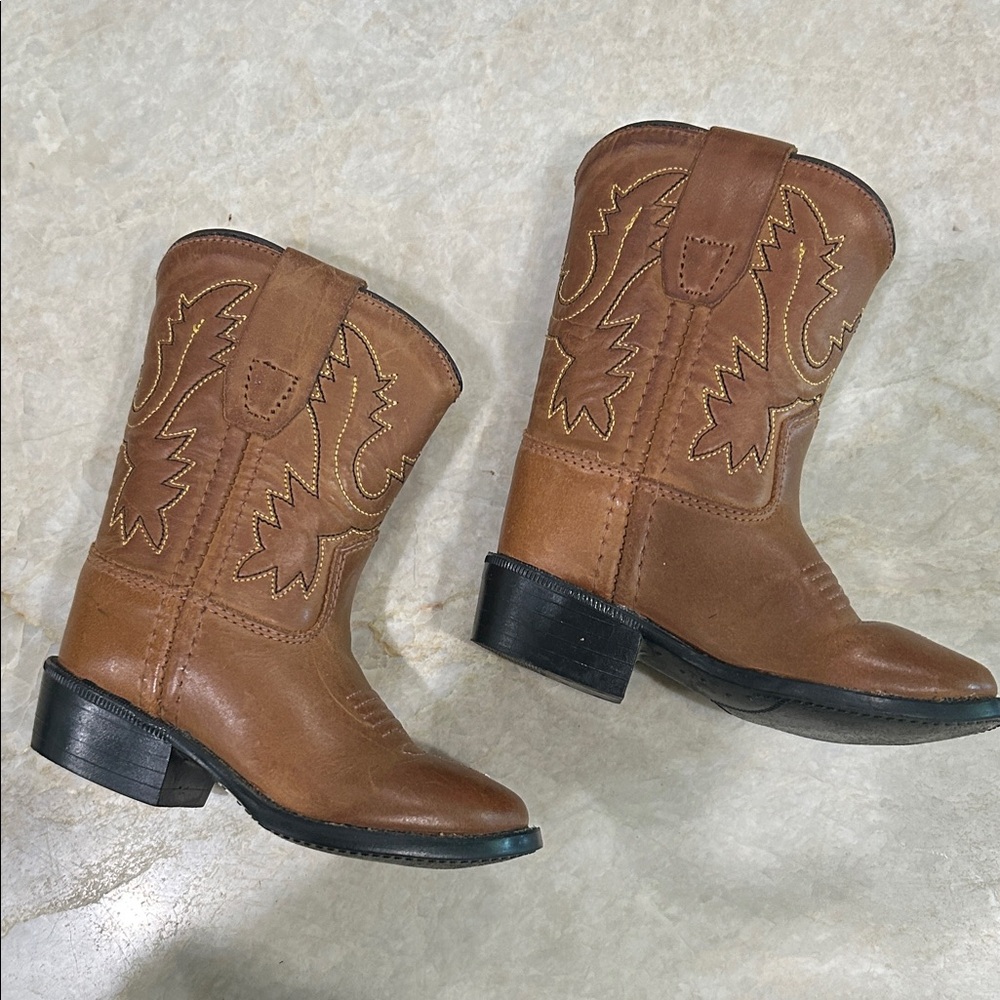 Old West Leather Kids First Boots